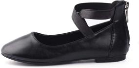 img 2 attached to 👟 NFGF316 Black Girls' Shoes by Nova Utopia Girl Flats