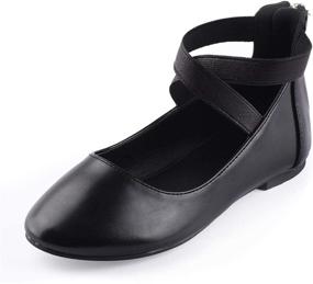 img 4 attached to 👟 NFGF316 Black Girls' Shoes by Nova Utopia Girl Flats