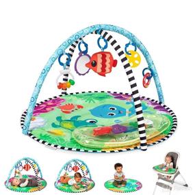img 4 attached to 🌊 Discover the Depths: Baby Einstein Sea Floor Explorers 2-in-1 Water Mat for Stimulating Tummy Time and Portable Activity Play Gym