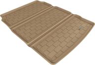 3d maxpider custom fit all-weather cargo liner for select bmw 5 series (f10) models - kagu rubber (tan) logo