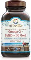 omega-3 fish oil with coq10 & vitamin d3 - 60 softgels (700mg omega-3, 2500 iu vitamin d3, 50mg kaneka q10) логотип