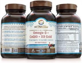 img 2 attached to Omega-3 Fish Oil With CoQ10 & Vitamin D3 - 60 Softgels (700Mg Omega-3, 2500 IU Vitamin D3, 50Mg Kaneka Q10)