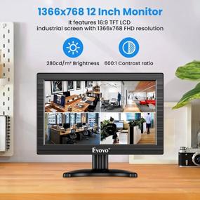 img 3 attached to Eyoyo K1223 Portable Display: 11.6" 1366X768, 60Hz, HDMI - The Ultimate On-The-Go Monitor Solution