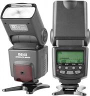 вспышка meike mk430 ttl speedlite совместима с nikon d7100 d5300 d5200 d3500 d3100 d600 d800 d3200 d90 d80 d300 d7500 d780 и т. д. логотип