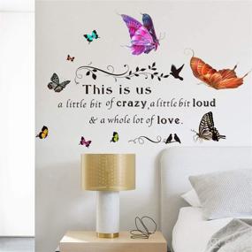 img 1 attached to Butterfly Stickers Lettering Inspirational Decorations