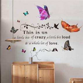 img 2 attached to Butterfly Stickers Lettering Inspirational Decorations