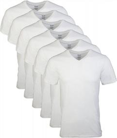 img 4 attached to Multipack Gildan Men'S V-Neck T-Shirts - Style G1103 For Improved SEO