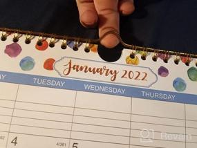 img 8 attached to Планируйте заранее с помощью годового настенного календаря на 2023 год, 34,4 "X 22,8" (открытый), плотная бумага, вертикальный и одна страница для организации - классический дизайн с юлианской датой