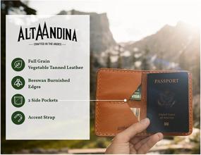 img 2 attached to Alta Andina Leather Passport Vegetable Travel Accessories : Passport Covers