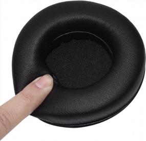 img 3 attached to Black Replacement Ear Cushion Cover For Razer Kraken Pro V1 Gaming Headphone Ear Pad