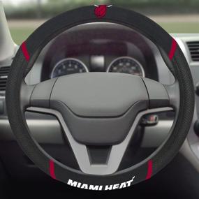 img 3 attached to NBA Unisex-Adult Steering Wheel Cover with Embroidered Logo by FANMATS