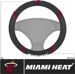 img 4 attached to NBA Unisex-Adult Steering Wheel Cover with Embroidered Logo by FANMATS