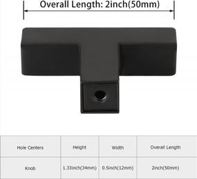 img 3 attached to Upgrade Your Cabinets With LONTAN Matte Black Square Knobs - Pack Of 25 Stainless Steel Dresser Drawer Door Knobs