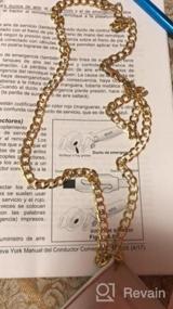 img 5 attached to 14K Yellow Gold 3.2mm, 5mm, 5.5mm Heavyweight Cuban Curb Diamond Cut Pave Chain Necklace and Bracelet