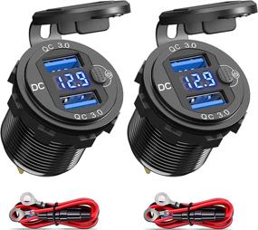 img 4 attached to Charger Voltmeter Waterproof Aluminum Motorcycle