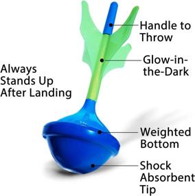 img 2 attached to Glow In The Dark Lawn Darts Game Set For Outdoor Fun - Soft-Tip Set For Kids And Adults - Perfect For Lawn Games By Funsparks