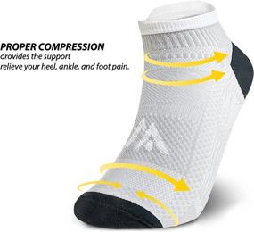 img 2 attached to Low Cut Ankle Compression Socks With Plantar Fasciitis Support For Men And Women - Ideal For Running And Athletic Activities