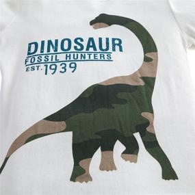 img 1 attached to 🦕 HowJoJo Boys' Cotton T-Shirts with Dinosaur Graphic - Tops, Tees & Shirts