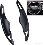 🚗 enhance your hyundai genesis g70 interior with sanrily sport metal cnc billet aluminum steering wheel paddle shifter extension covers - black" логотип