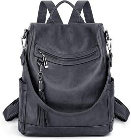 img 1 attached to 🎒 Stylish UTO Backpack: Fashionable Convertible Rucksack Shoulder Bag for Women