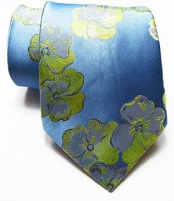 img 2 attached to Big Floral Silk Cravat Ties For Men - Woven Necktie For Business, Formal And Everyday Wear By Secdtie