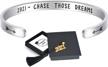 epirora 2021 graduation gift ideas - 'she believed she could, so she did' cuff bracelet in a grad cap gift box with encouraging cards for her/him graduates logo