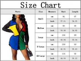 img 1 attached to Women'S Sexy Long Sleeve Collar Faux Wrap V Neck Mini Dress Casual Loose Blouse Dressy Top