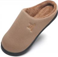 non-slip men's memory foam house slippers by maiitrip (size: 7-17) for ultimate comfort logo