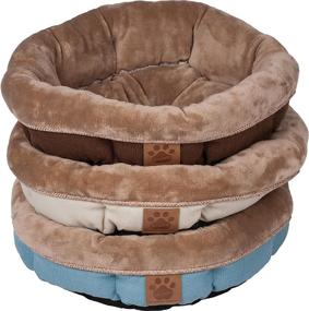 img 1 attached to 🛏️ Comfort and Coziness: PRECISION PET SNZ Re Round Shearling Bed