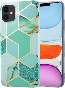 img 3 attached to Slim Marble Silicone Case For IPhone 11 - Flexible Bumper TPU Cover With Glossy Finish