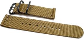 img 4 attached to DaLuca Piece Ballistic Nylon Watch Men's Watches ... Watch Bands