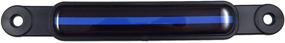 img 3 attached to Enhance your ride with the Thin Blue Line Police Flag Car License Plate Decal Badge - Easy Screw On Emblem!