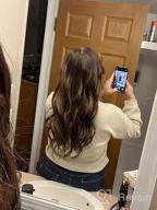 картинка 1 прикреплена к отзыву Darkest Brown Clip-In Hair Extensions - 100% Real Human Hair, 7 Pieces, 120G, Full Head Coverage, Remy Hair, Invisible Double Weft, 120G, 14 Inches от Steve Rohde