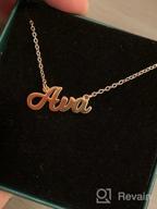img 1 attached to Customized Ursteel Name Necklace: 14K Gold Plated Personalized Jewelry for Women and Teen Girls review by Matthew Evans