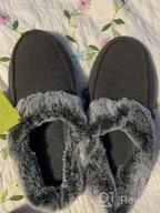 img 1 attached to Soft Plaid Slippers For Women With Memory Foam And Faux Fur Lining By ULTRAIDEAS - Ultimate Comfort review by Ben Liu