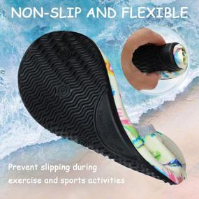 img 1 attached to Versatile Water Shoes For Kids - ANLUKE'S Barefoot Aqua Socks For Ultimate Performance Outdoors