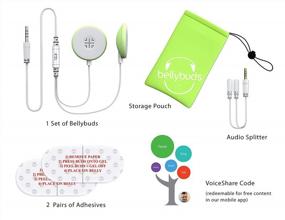 img 1 attached to 🤰 WavHello BellyBuds Baby Bump Headphones: Safely Play Music, Sounds, and Voices to Your Baby in The Womb – Green Prenatal Belly Speakers for Women During Pregnancy