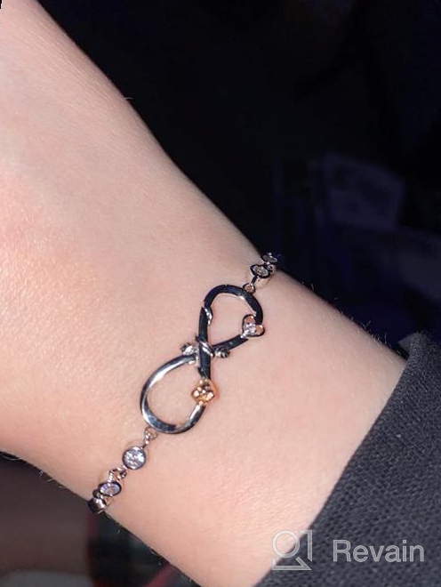 img 1 attached to Infinity Love Bracelets: The Perfect Birthday And Valentine'S Day Gift For Women And Girls review by Marcus Britton