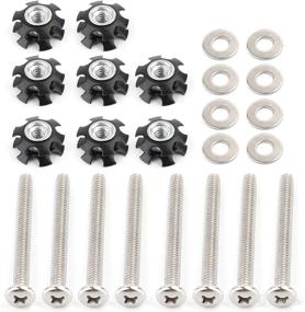 img 4 attached to 🔧 Frezon Set of 8 RV Ladder Repair Kit Nuts: Stainless Steel Bunk Motorhome Parts for Camper Trailers and Coaches