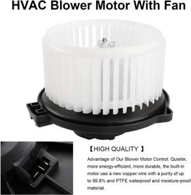 img 3 attached to 🔥 HVAC Blower Motor Assembly: 700058 8710320160 8710342040 - High-Quality Heater Blower Motor with Fan Cage for Scion tC, Toyota Celica, and Toyota Rav4 (2005-2009/2000-2005/2001-2003)