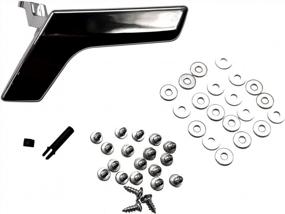 img 4 attached to Chrome Silver Interior Door Handle Repair Kit For W204 C-Class & X204 GLK-Class (2008-2015)