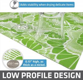 img 1 attached to Efficient And Spacious Drymate XL Dish Drying Mat: Waterproof, Slip-Resistant, And Trimmable - Perfect For Your Kitchen Counter (Surf Green 3)