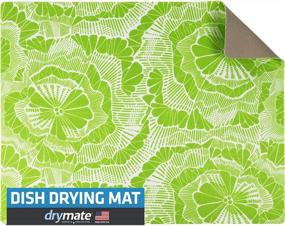 img 4 attached to Efficient And Spacious Drymate XL Dish Drying Mat: Waterproof, Slip-Resistant, And Trimmable - Perfect For Your Kitchen Counter (Surf Green 3)