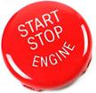 bmw engine ignition start stop button replacement - compatible with 1 3 5 6 x1 x3 x5 x6 series (e81 e90 e91 e60 e63 e84 e83 e70 e71) by jaronx sports red logo