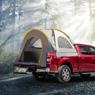 🏕️ waterproof double-layer pu2000mm pickup truck tent: portable camping shelter for 2 persons, ideal for 5.5'-5.8' truck beds logo