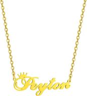 🌟 custom nameplate stainless necklace for girls - personalized jewelry with necklaces & pendants logo