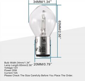 img 3 attached to Пара ламп накаливания GOOFIT 12V 35W для скутеров 50Cc, 110Cc, 150Cc и 250Cc от Jonway