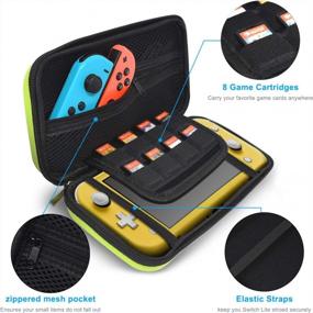 img 2 attached to Protect Your Nintendo Switch Lite With Our 4-In-1 Accessory Kit: Carrying Case, TPU Cover, Screen Protector, And 8 Game Card Slots