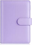 stylish sooez a6 notebook binder with magnetic buckle closure and macaron colors for women logo