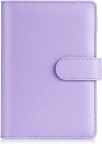img 4 attached to Stylish Sooez A6 Notebook Binder With Magnetic Buckle Closure And Macaron Colors For Women
